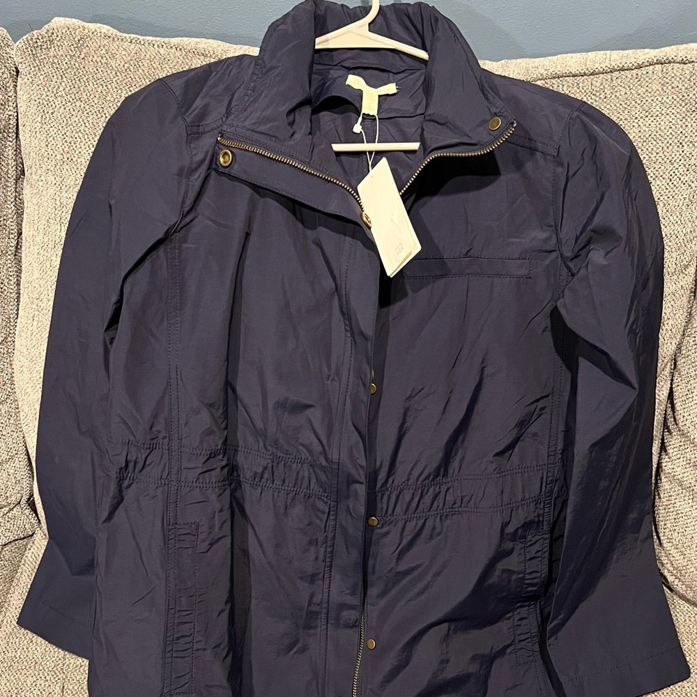 Eileen Fisher Light Organic Cotton Nylon Jacket-Women’s- Size XS